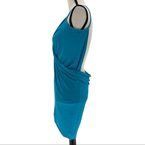 Moda International Women's Blue Wrap Swim Coverup Size Medium M - Picture 2 of 7